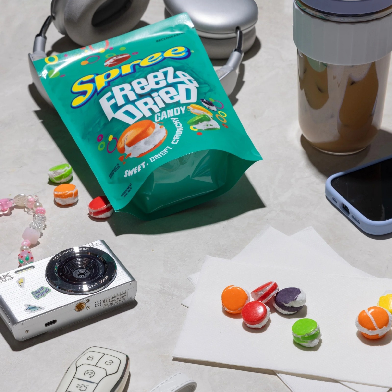 Spree Freeze-Dried Candy – Fruity Flavored, 4 oz Bag