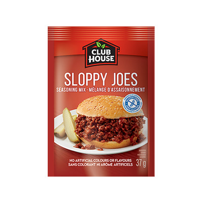 Club House Sloppy Joe Seasoning Mix 37 g. / 1.3 oz. x 3