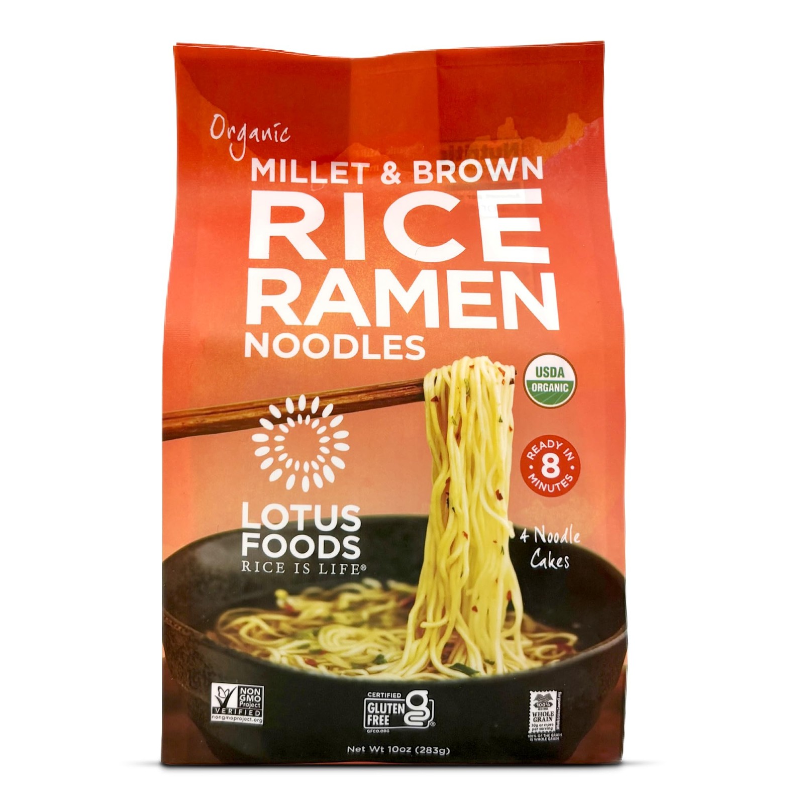 Lotus Foods Organic Millet and Brown Rice Ramen Noodles Gluten Free Instant …
