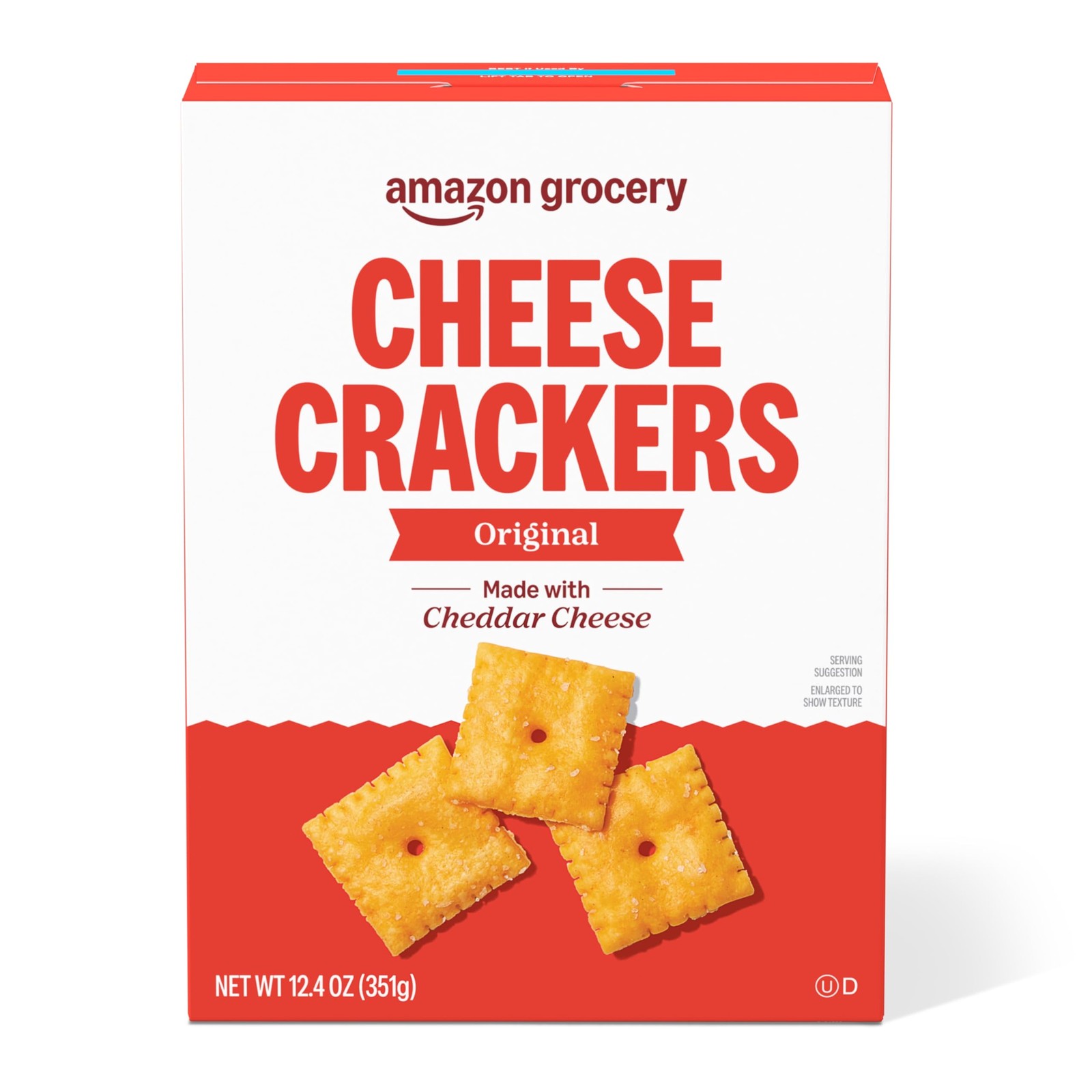 Amazon Grocery, Original Cheese Crackers, 12.4 Oz Ounce (Pack of 1)