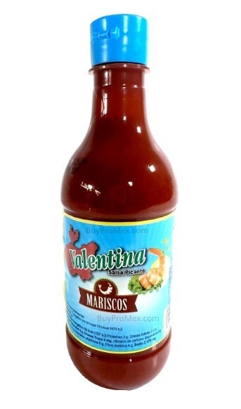 2-Pk Salsa Valentina Mariscos Mexican Seafood Hot Sauce, 370ml/12.5 oz.