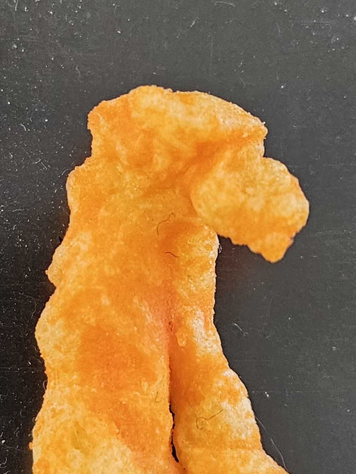 Original 2023 Cheetos Cheese Curls Image Shaped Like Bigfoot Tall Elongated Body