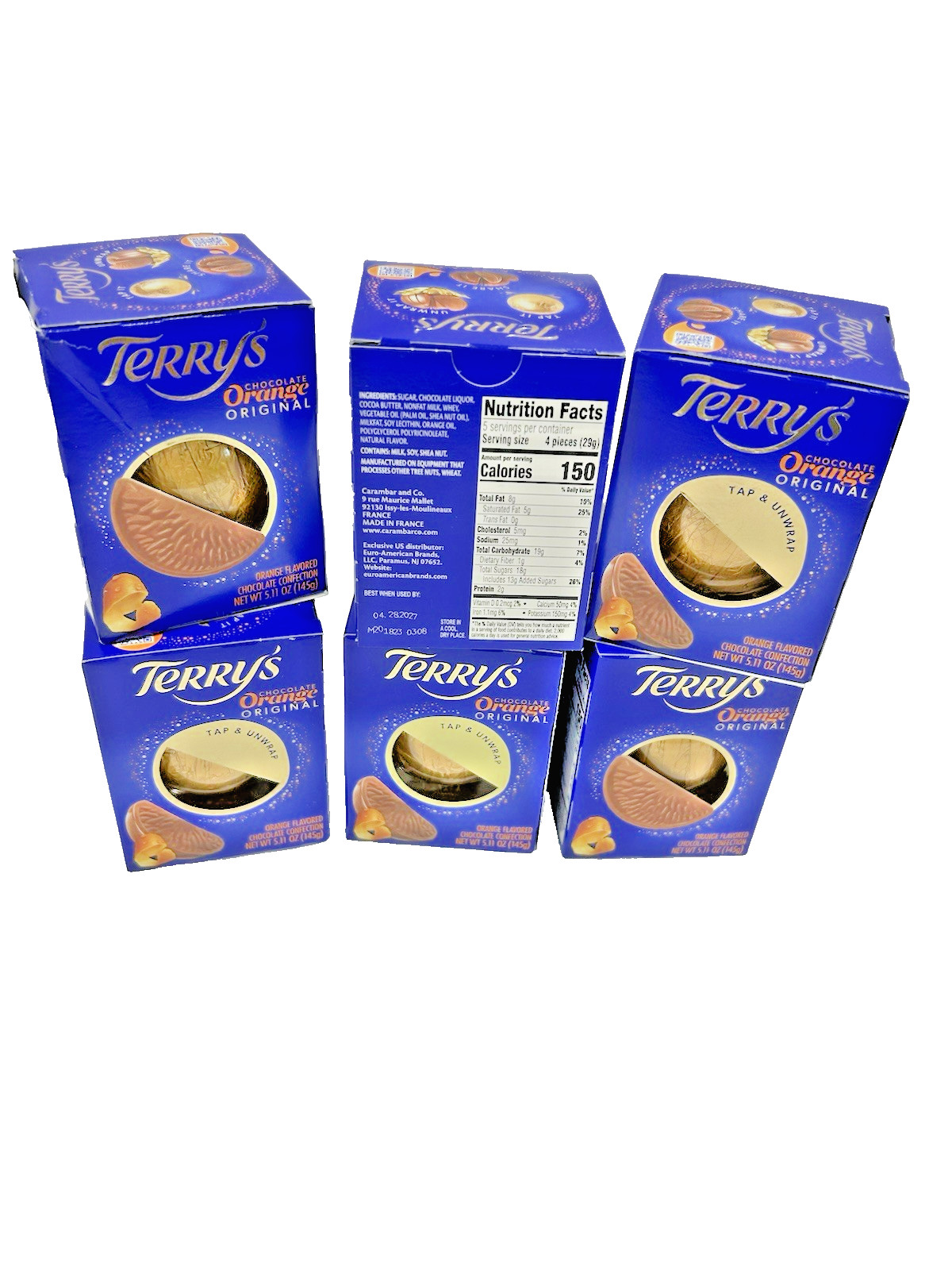 6 Pack Terry’s Milk Chocolate Oranges 5.11 oz each