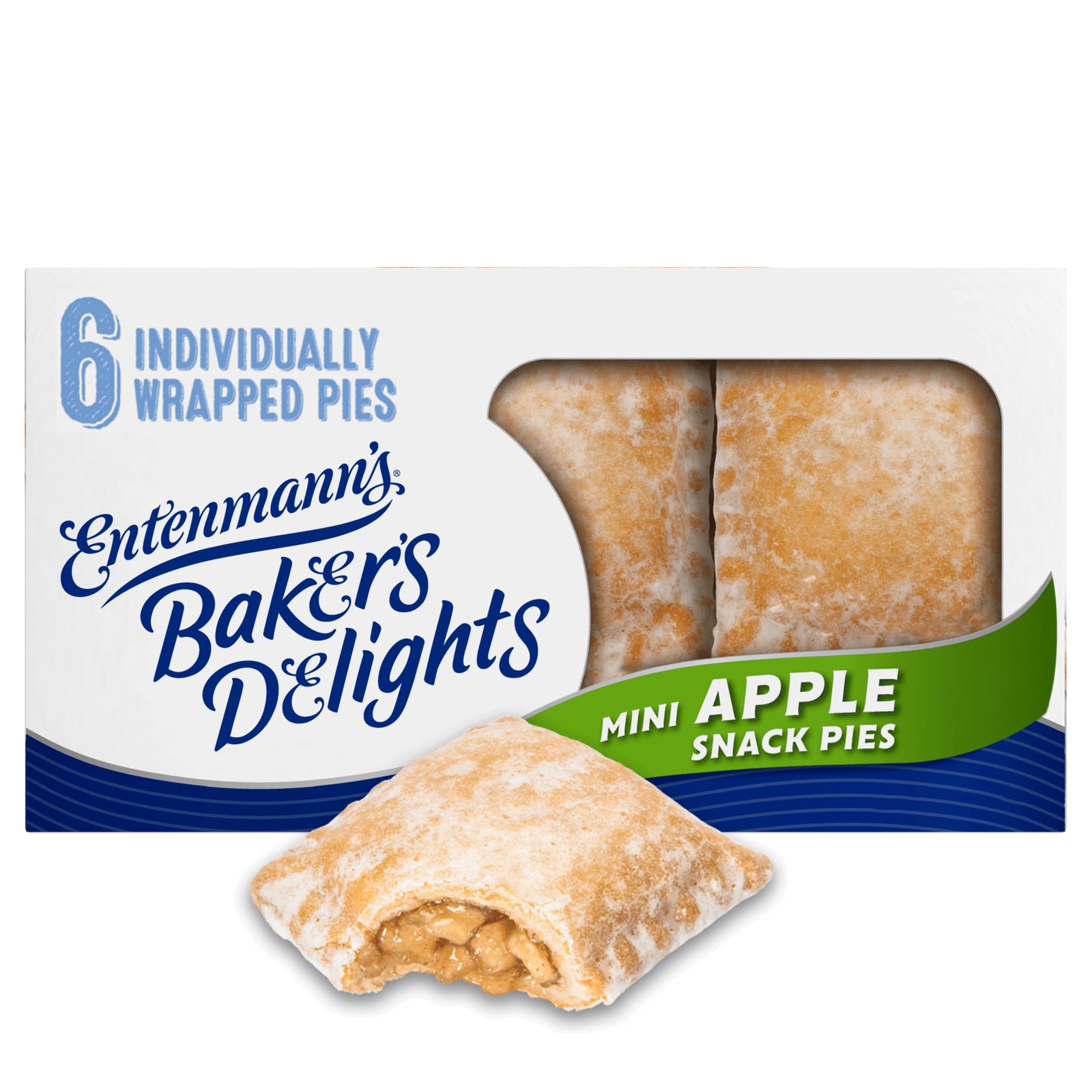 Entenmann’s Minis Apple Snack Pies, Box of Apple Pies, 12 oz, 6 Count