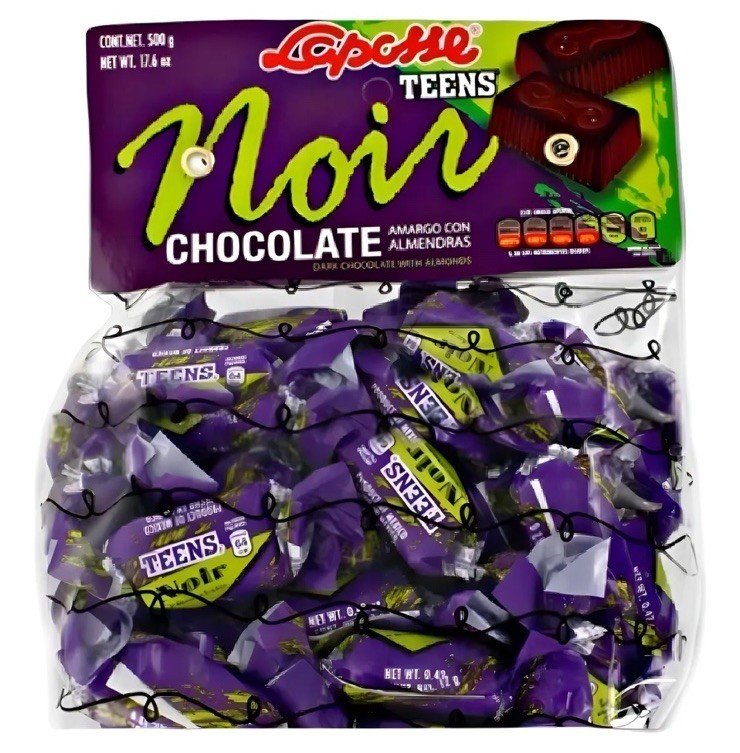 Chocolate Amargo Con Almendras Laposse 500G