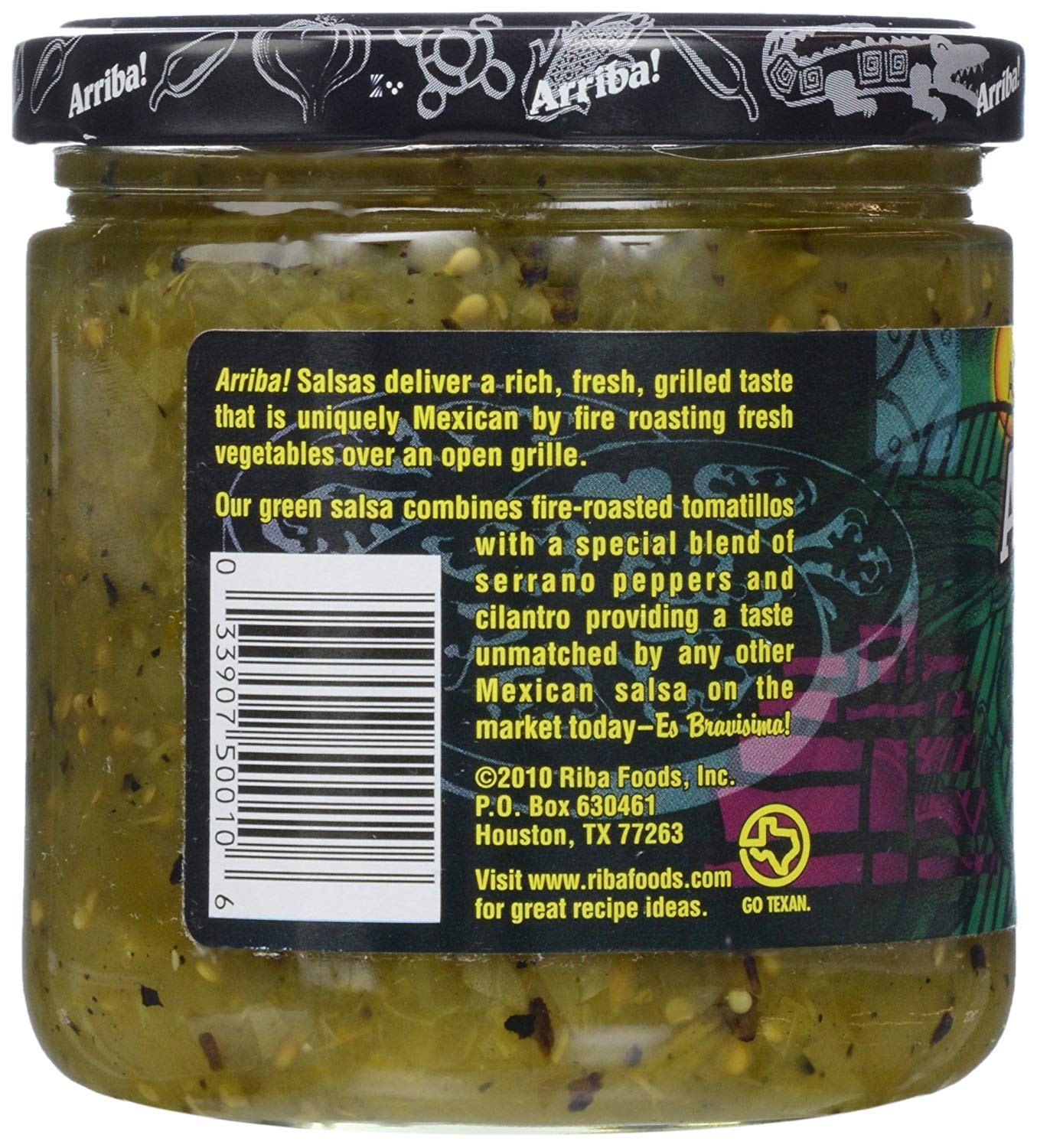 Arriba! Medium Green Salsa, 16 Ounce