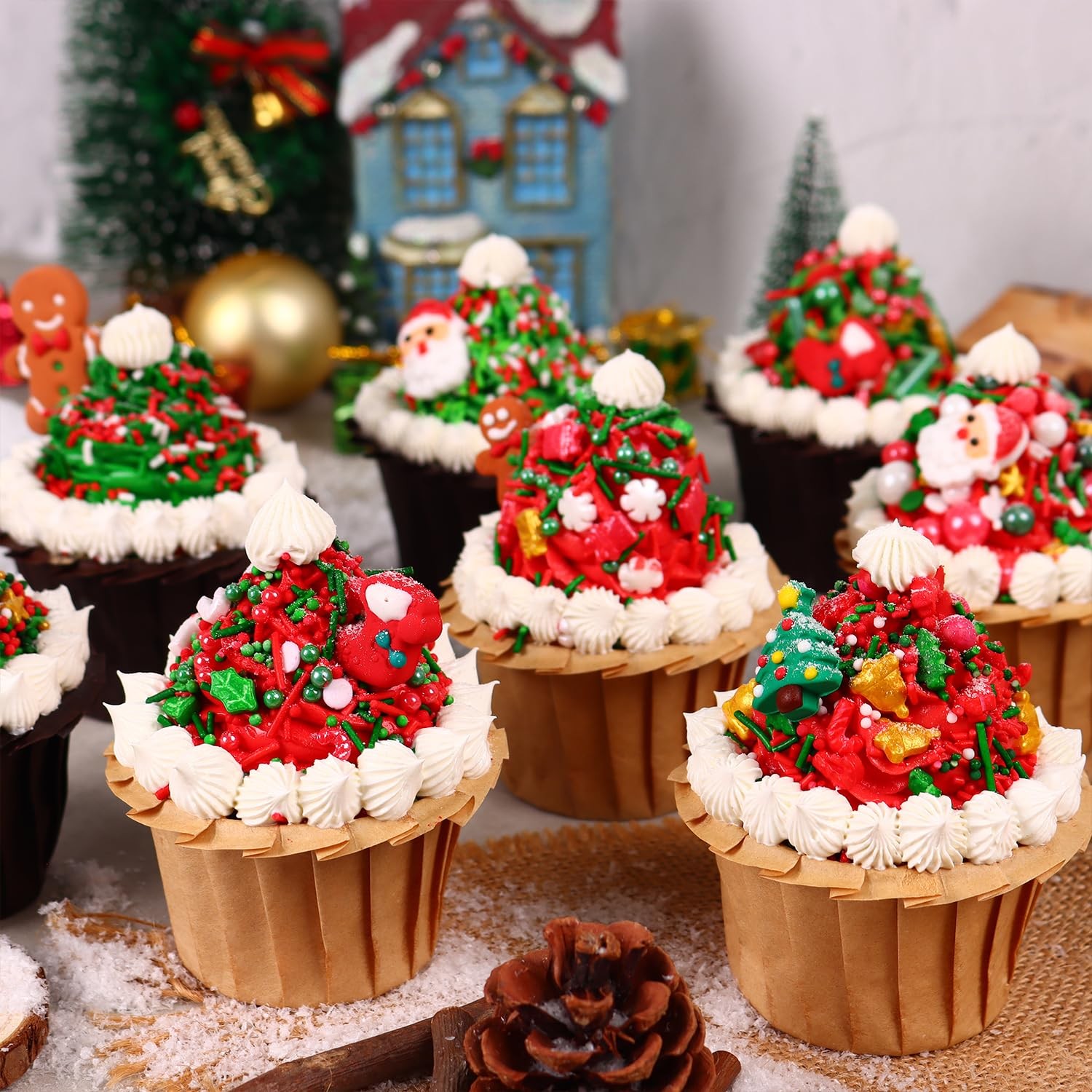 Christmas Sprinkles for Cake 7 Ounce (Pack of 1),