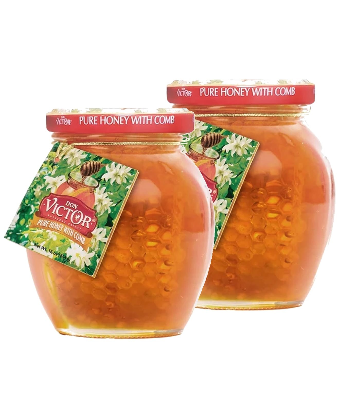DON VICTOR PURE HONEY WITH COMB 16 OZ (2 PACK)