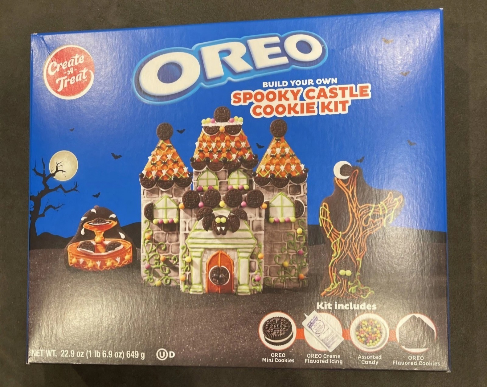 Create-A-Treat OREO Halloween Spooky Castle Cookie Kit, Chocolate, Baked, Shelf