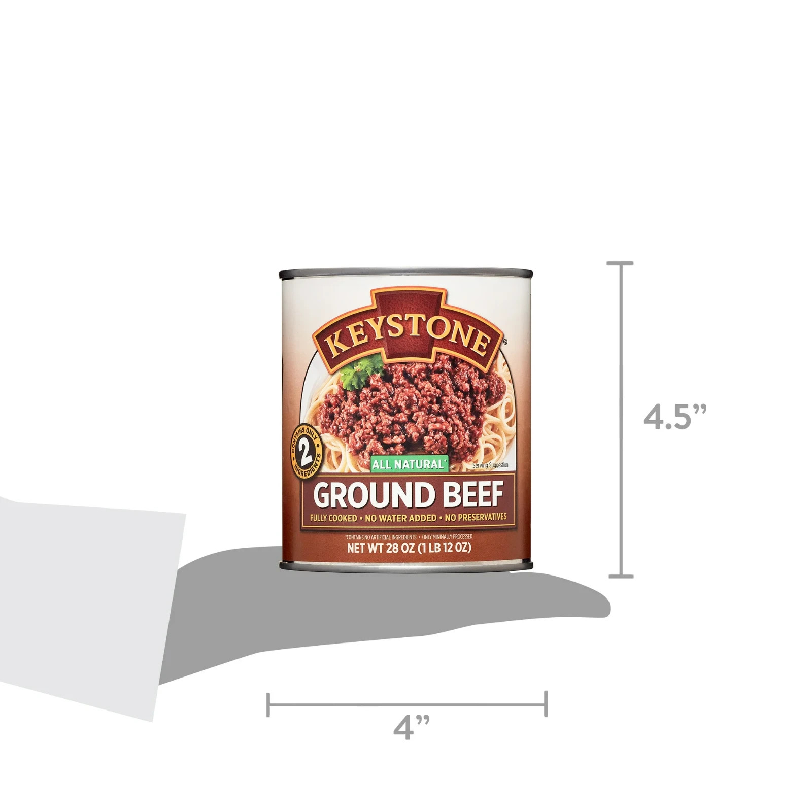 Keystone All natural Ground Beef 28 oz Can, Free Shipping