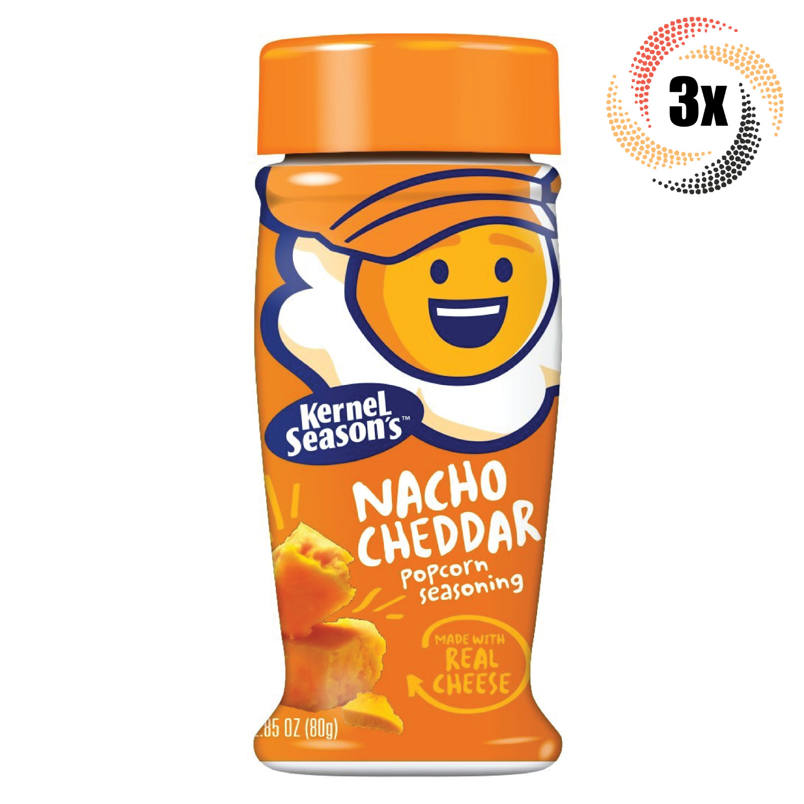 3x Shakers Kernel Season’s Nacho Cheddar Flavor Popcorn Seasoning | 2.85oz