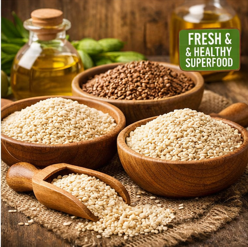 Sesame Seeds Raw Natural Organic Hulled/Unhulled Fresh Premium Spice Herbsland