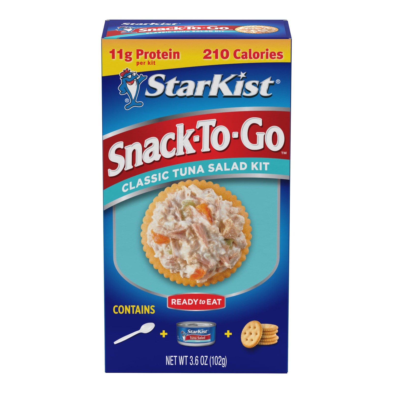 StarKist Snack-To-Go Ready to Eat Meals Tuna Salad Kit, 3.6 Ounce (Pack of 1)