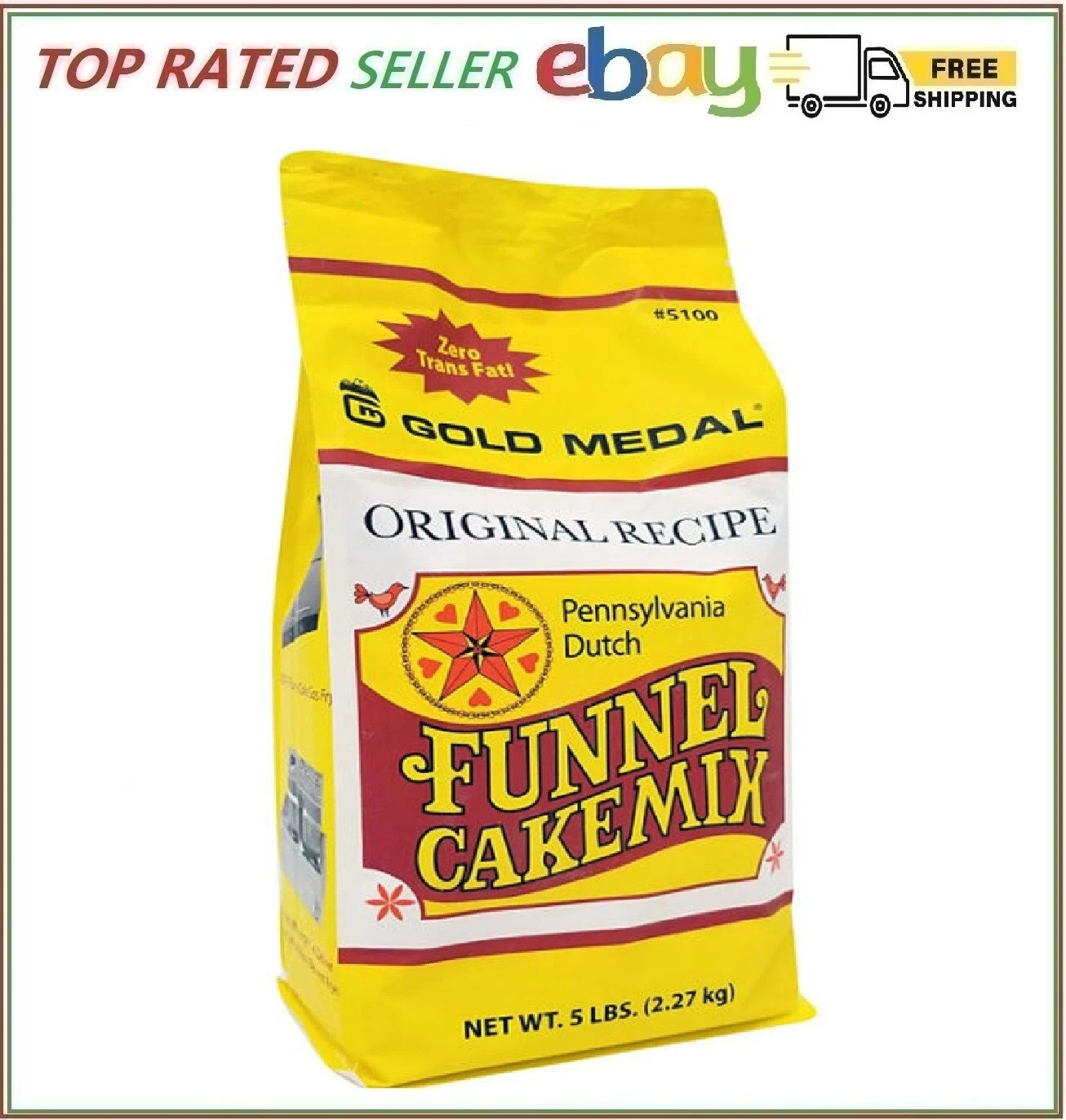 Gold Medal Pennsylvania Deluxe Dutch Funnel Cake Mix (5 lb. bags, 6 ct.)