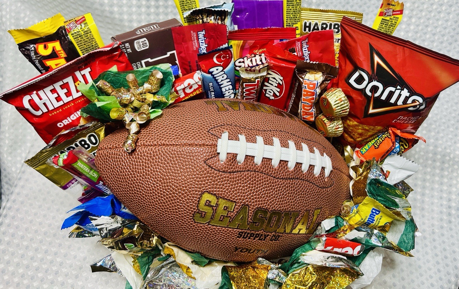 Football Fan Candy And Snack Gift Bouquet