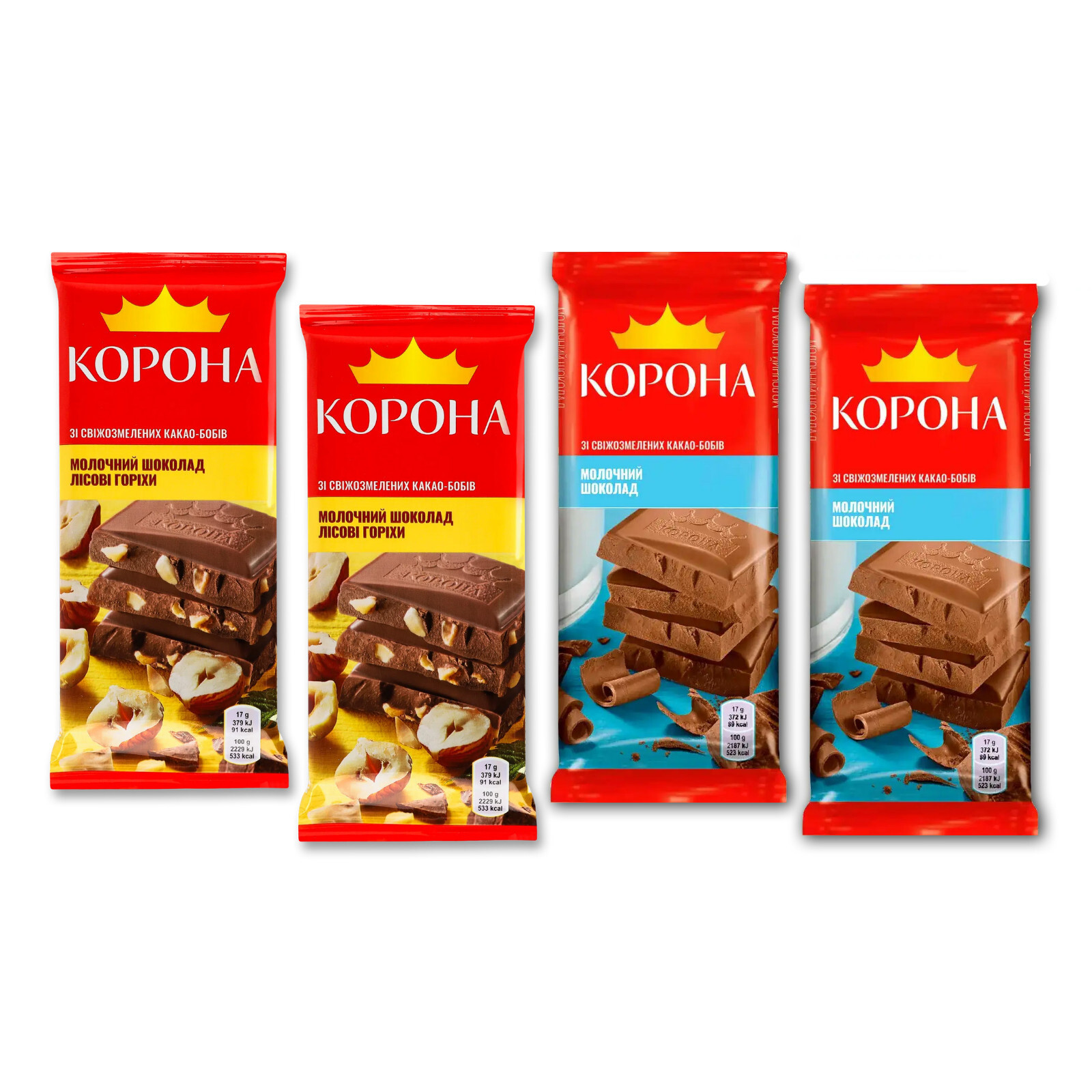 Indulge in the Delights of Ukraine: Corona Milk Chocolate Gift Set (4 Pack)