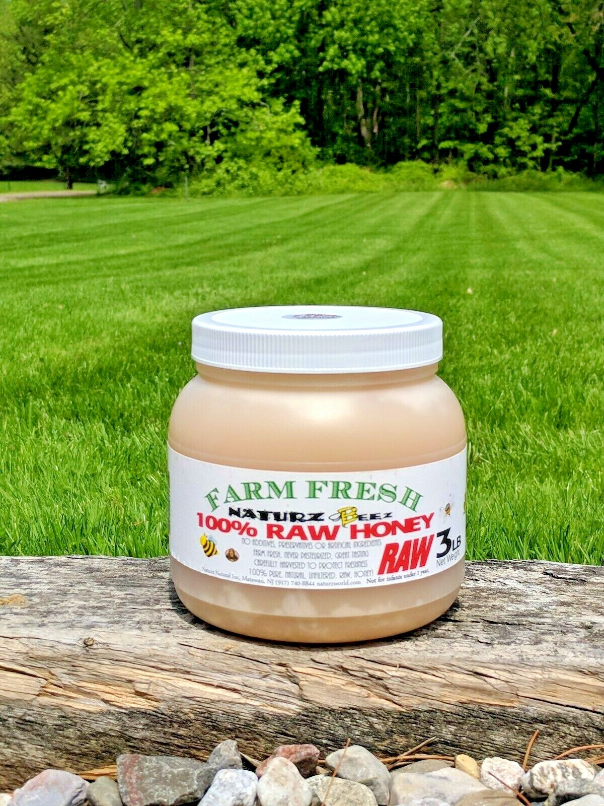 RAW HONEY CLOVER 3 LB / 1.36kg / 48oz 100% PURE