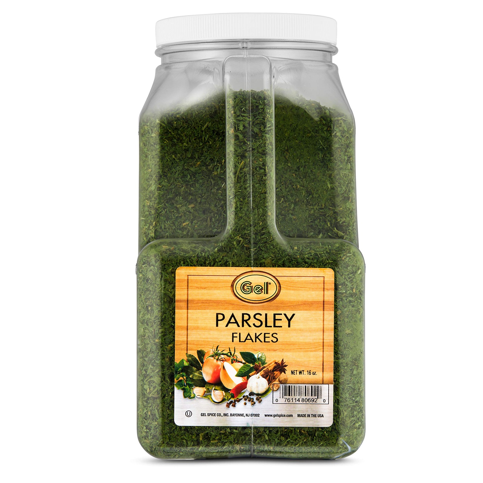 Gel Spice Parsley Flakes Food Service Size 16oz (1lb) 1 Pound (Pack of 1)