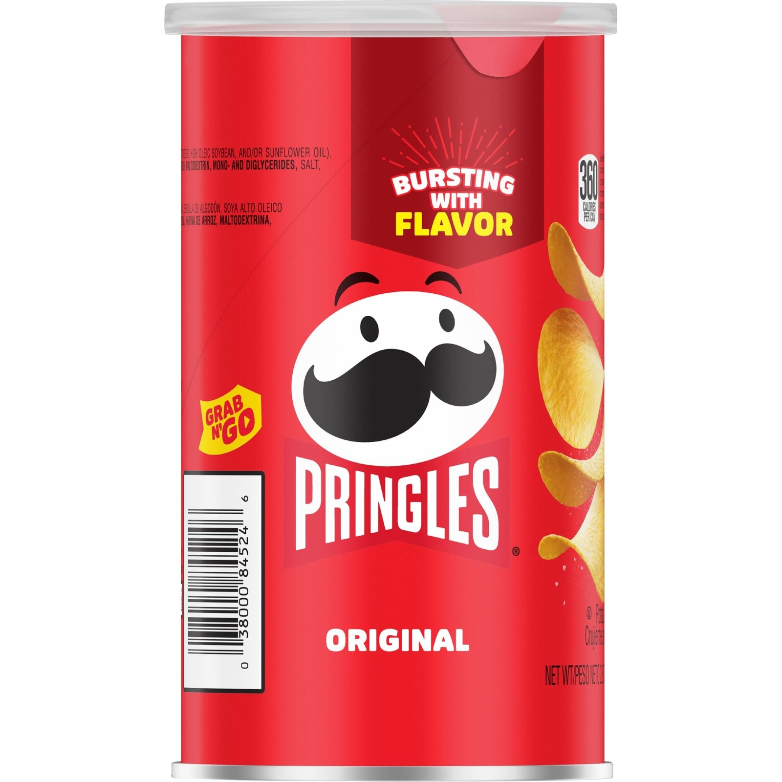 Pringles Potato Crisps Chips, Original, 2.3oz (12 Count)
