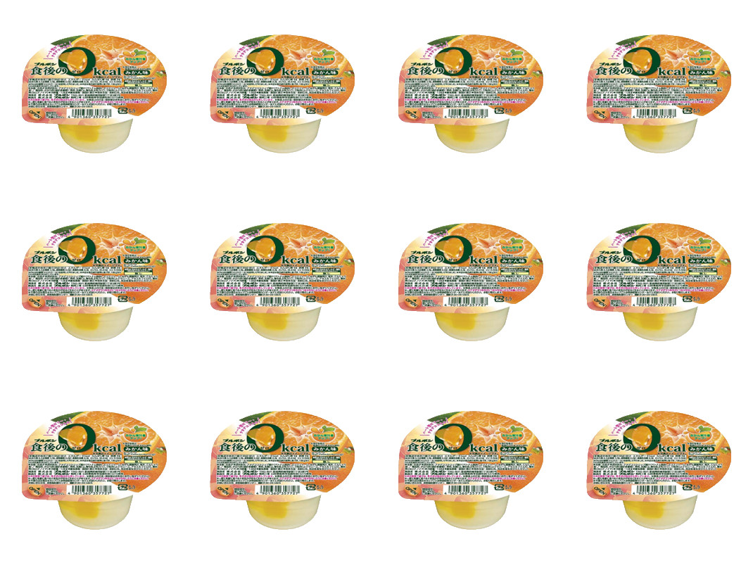 Japan Jelly Bourbon After Meal 0kcal Jelly Mikan Flavor 138g × 12 cups