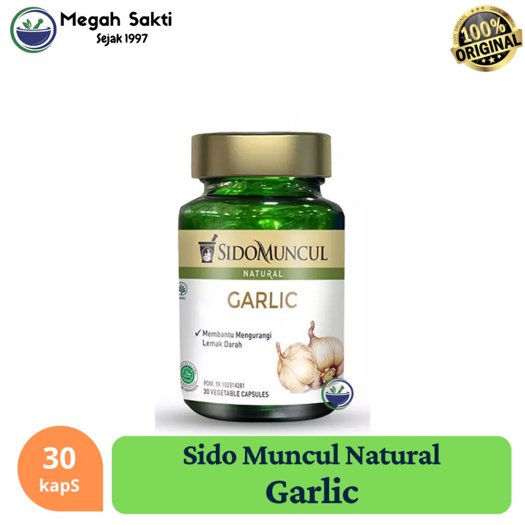 Garlic herbal capsules 30 pcs natural botanical supplement
