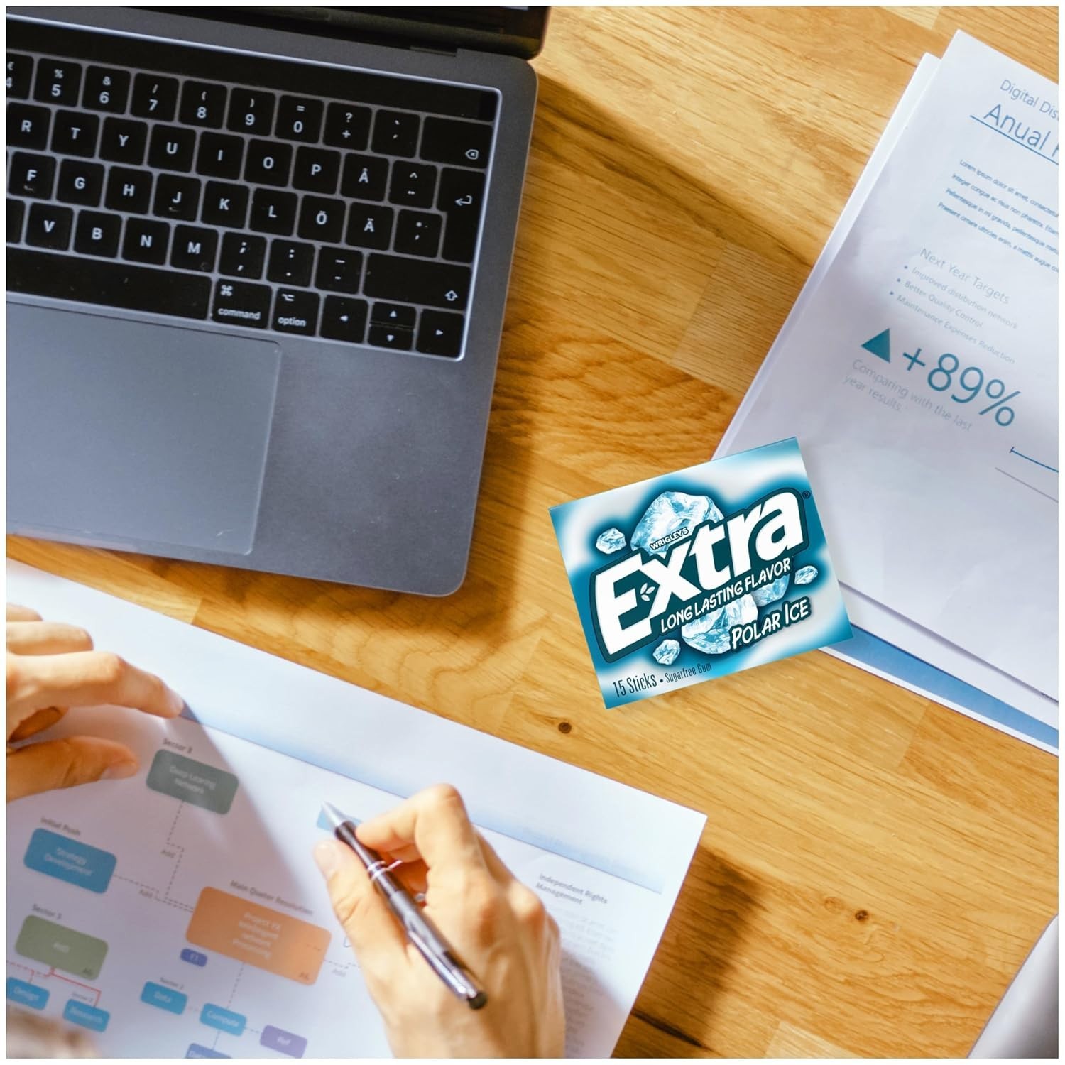EXTRA Polar Ice Mint Gum, 48 Individual Wrappers