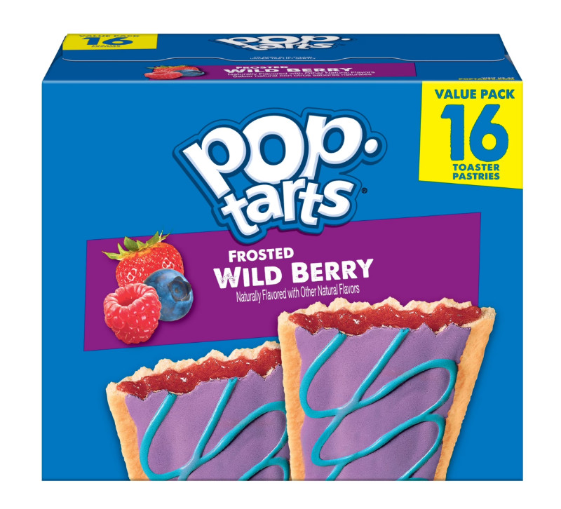 Pop-Tarts Frosted Wild Berry Toaster Pastries, 27 oz (16 Count)