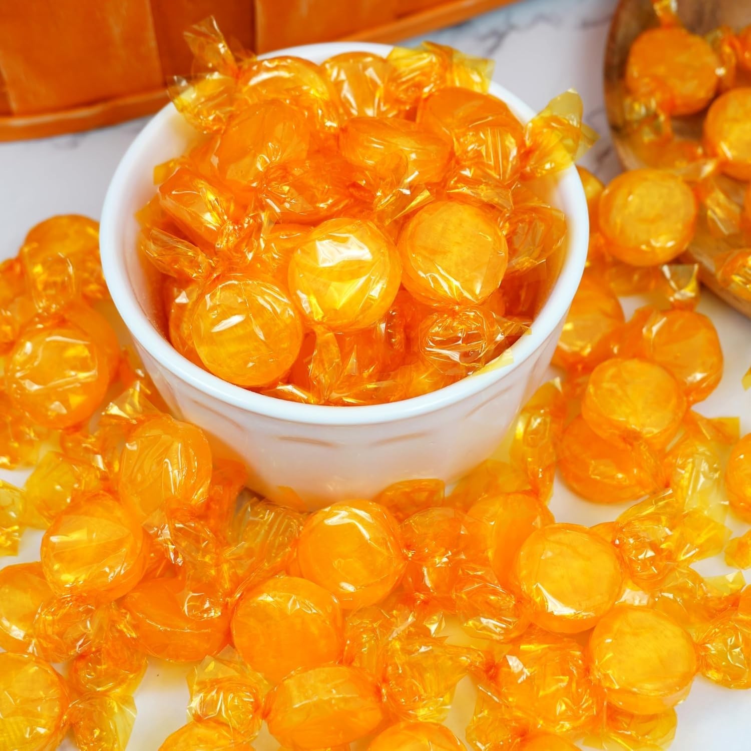 Butterscotch Hard Candy – 2Lb Bulk Bag (Approx. 150 Pcs) – Individually Wrapped