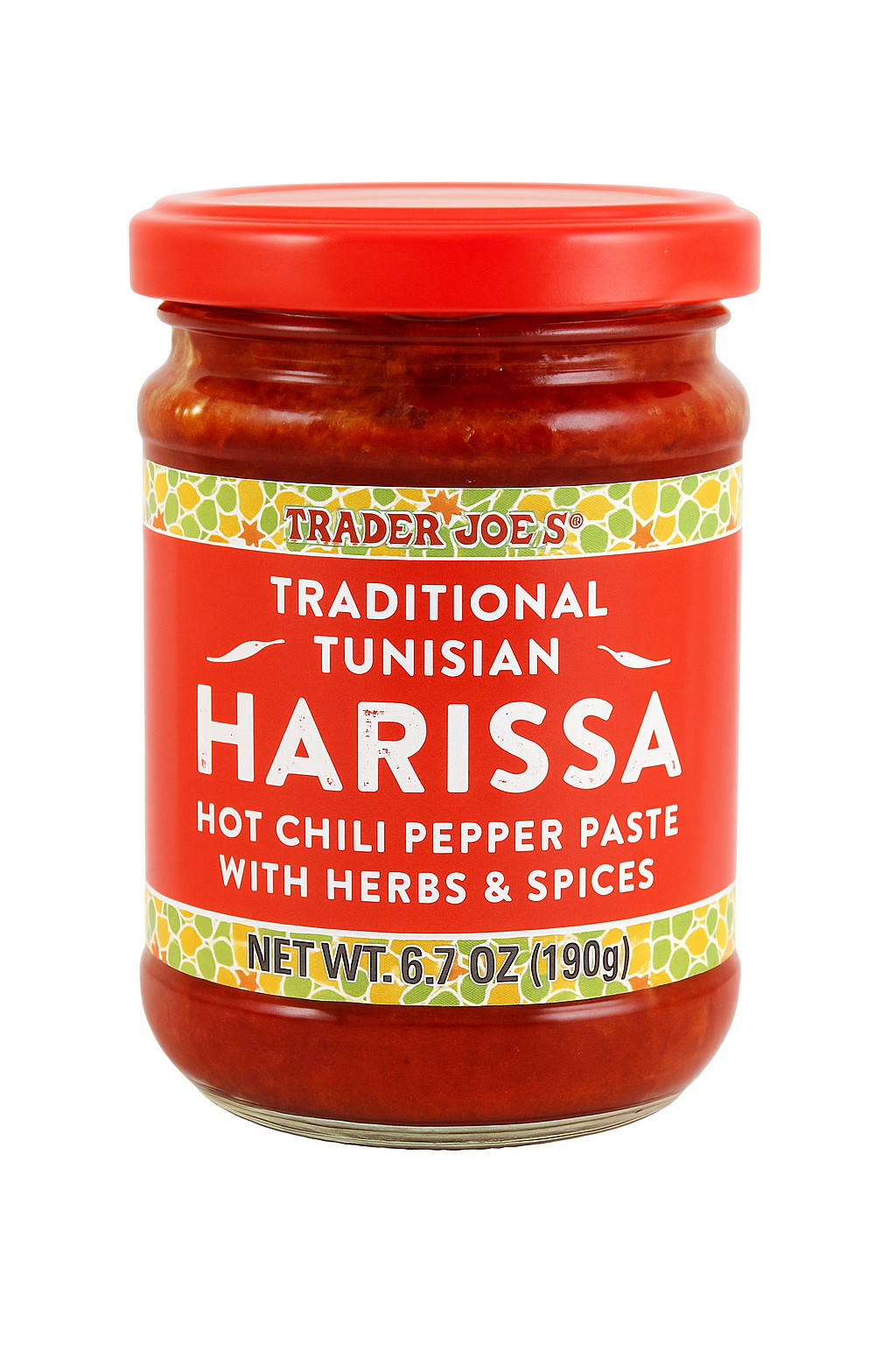 Trader Joe’s Tunisian Harissa Hot Chili Pepper Paste Herbs & Spices 6.7 Oz 190g