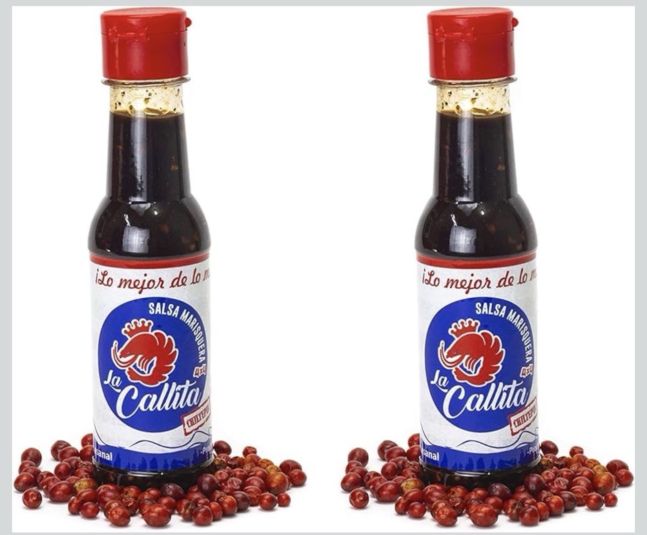2 Pack La Callita Chiltepin Pepper Hot Sauce