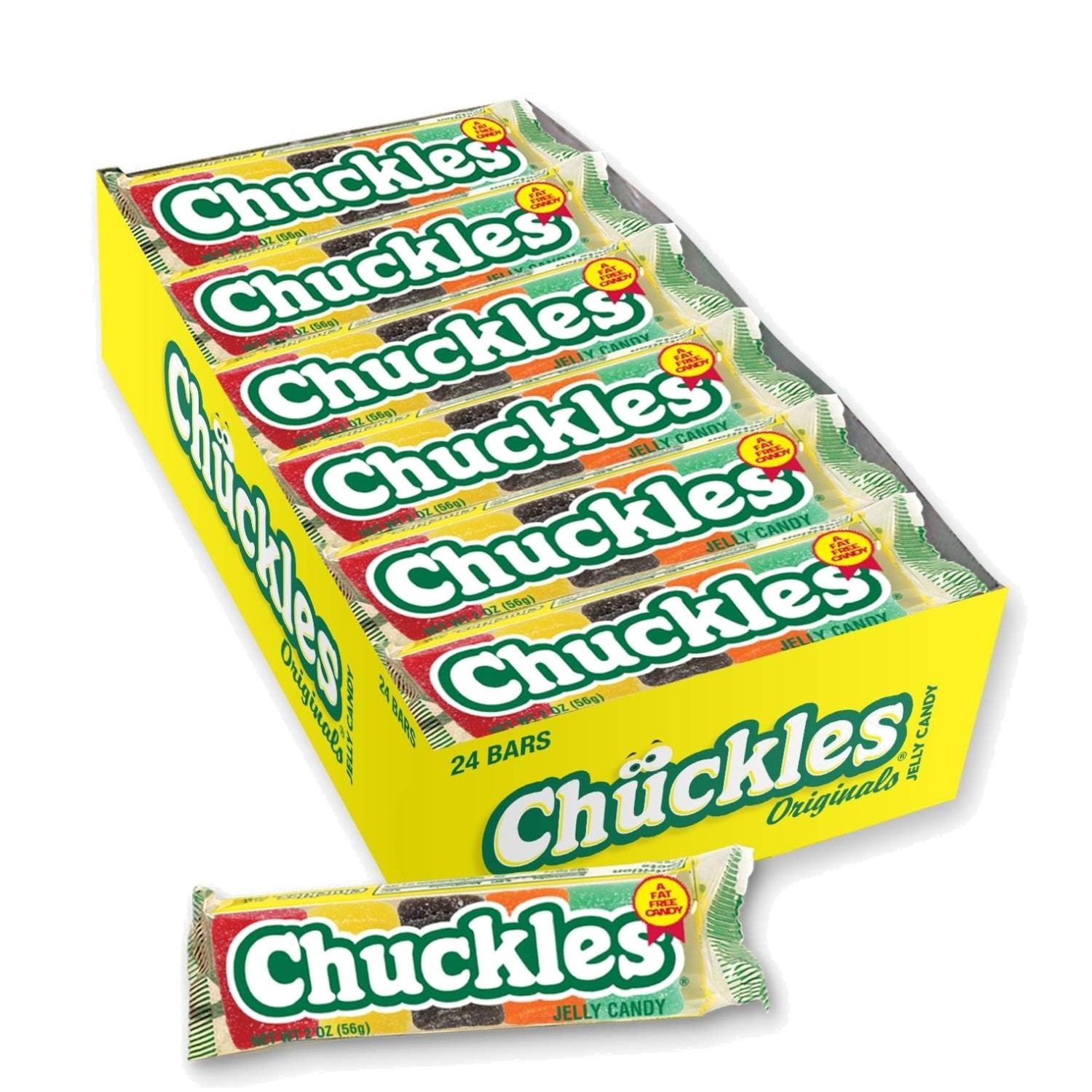 Chuckles Jellies, Chewy Candy, 24-Pack, Gluten-Free