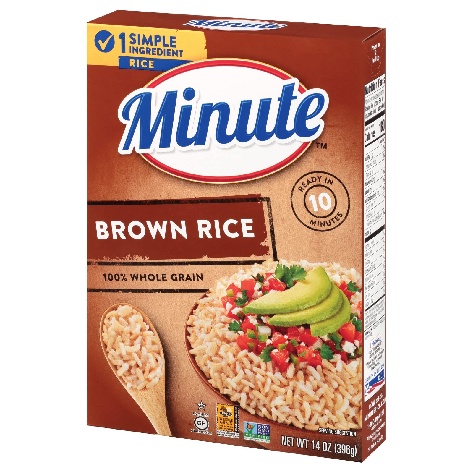 Minute Brown Rice, Instant Rice for Quick Meals, 14 Ounce (Pack of 1)