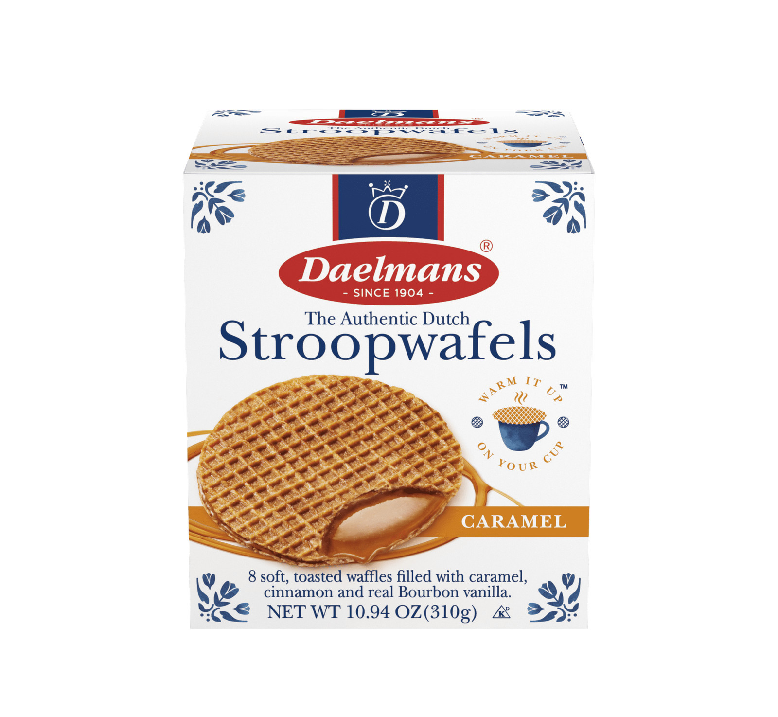 Caramel Stroopwafels Dutch Syrup Waffles 8 Count Pack of 3 Contains Wheat Milk