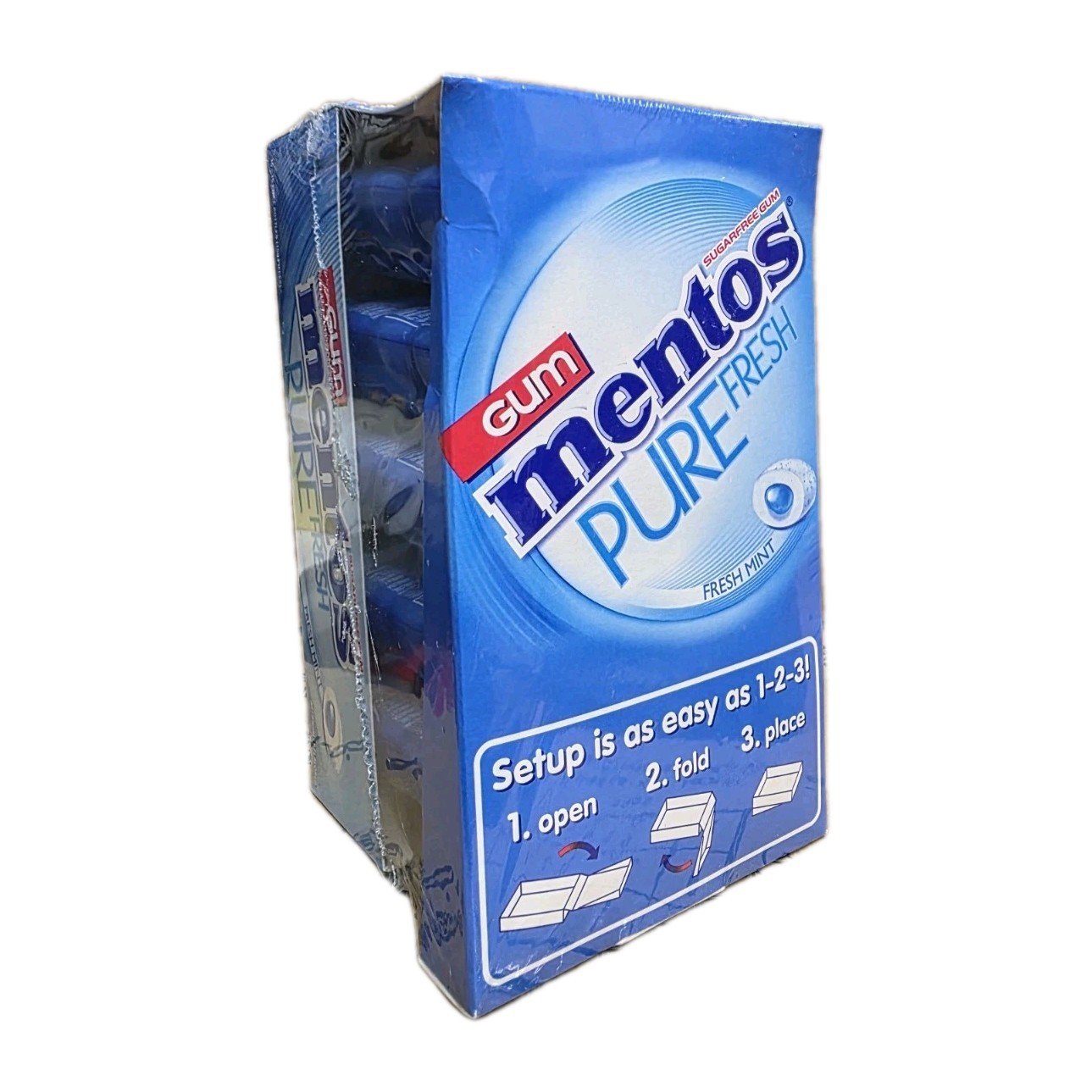 Mentos Pure Fresh Sugar-Free Chewing Gum Xylitol Fresh Mint (Bulk Pack of 10)