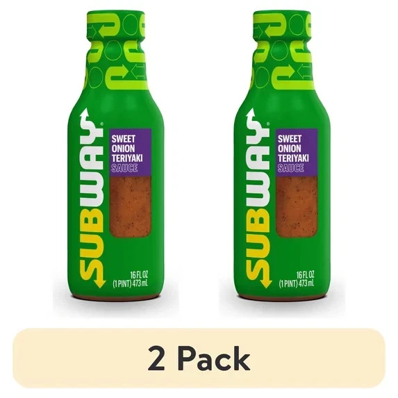 (2 pack) Subway Sweet Onion Teriyaki Sauce, 16 fl. oz.