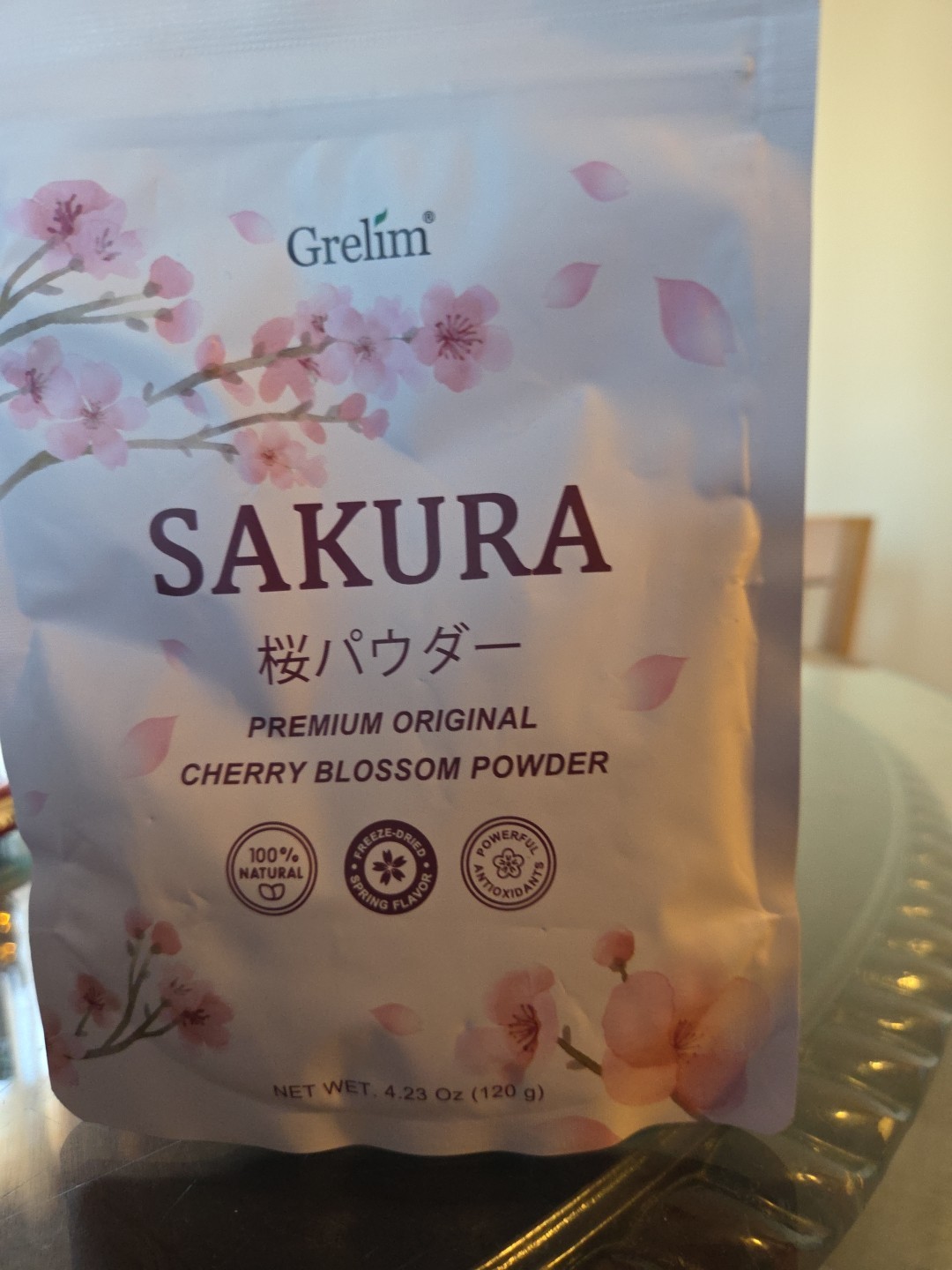 Grelim Sakura Premium Original Cherry Blossom Powder 4.23 oz. EXP : 12/27