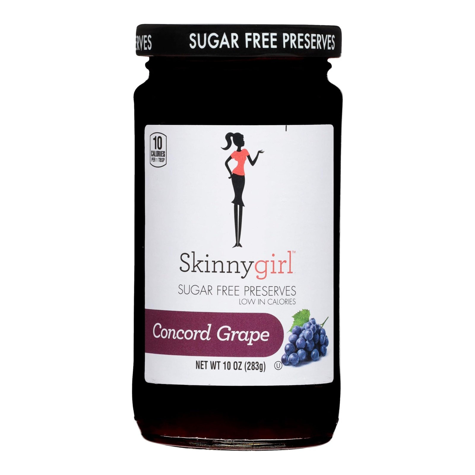 Skinnygirl Sugar Free Kosher Preserves, 10 Ounce (Pack of 1), Merlot Grape