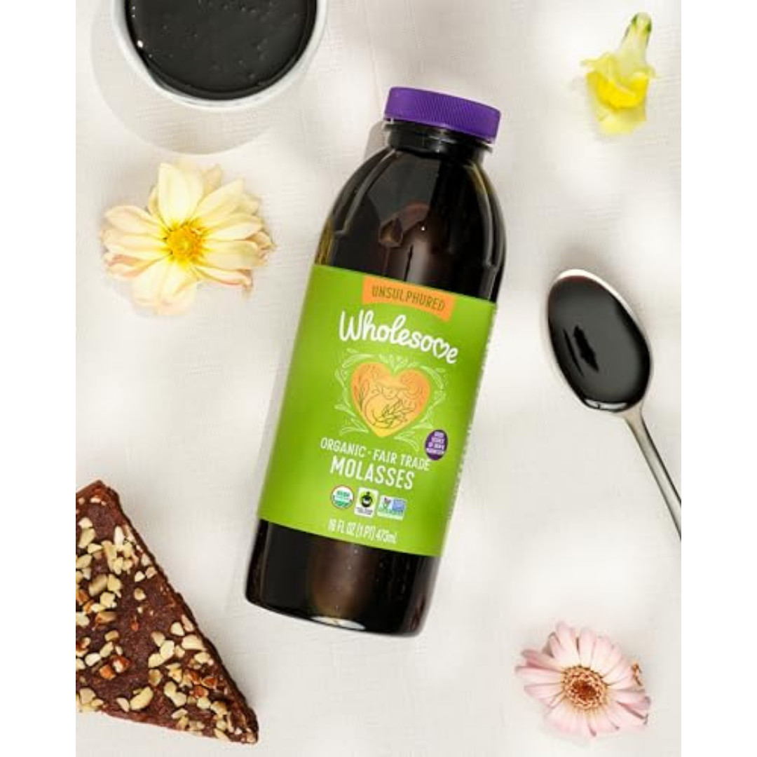 Wholesome Organic Blackstrap Molasses, 16 oz, 1-Pack