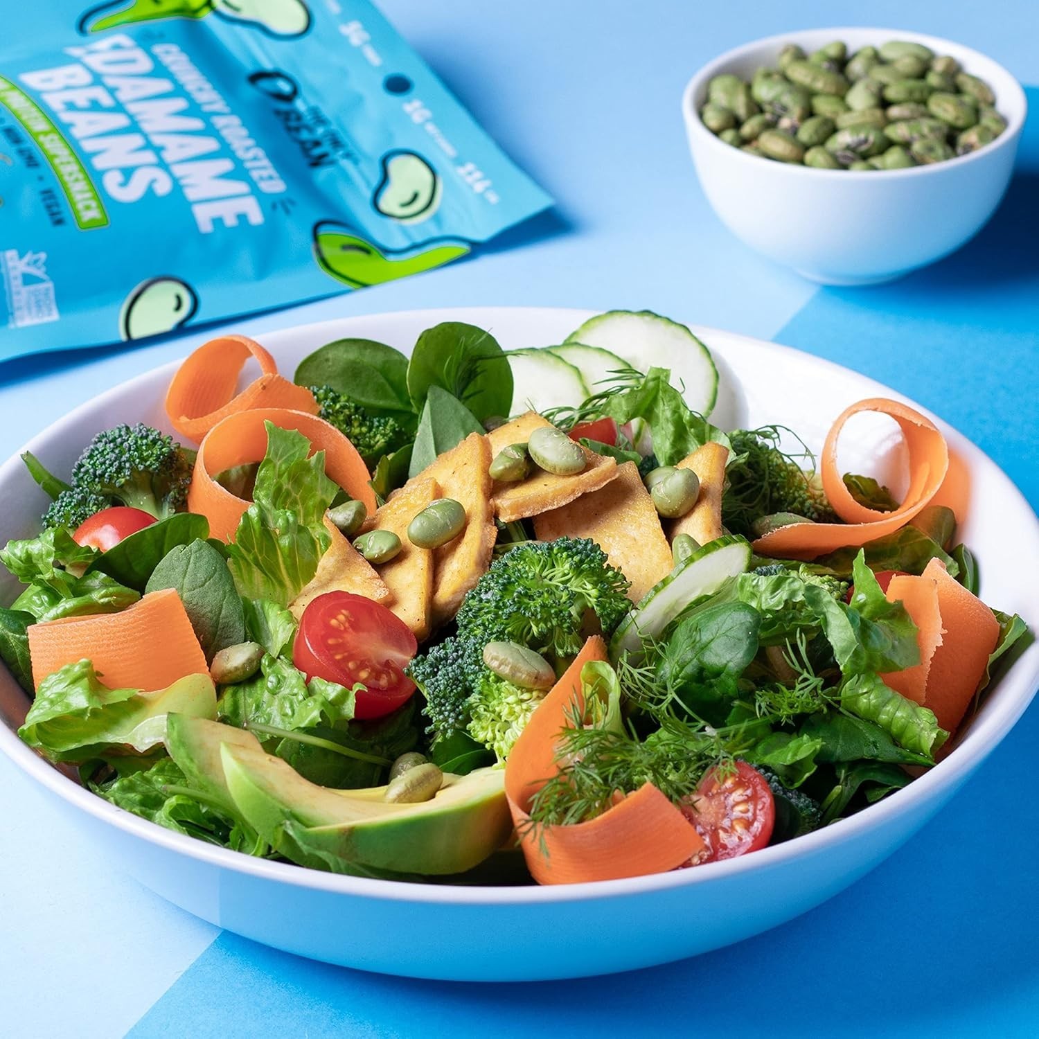 The Only Bean Crunchy Dry Roasted Edamame Snacks (Sea Salt), Healthy High Protei