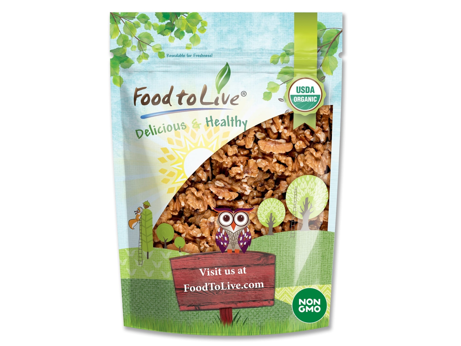 California Walnuts – Kosher, Raw, Vegan – by Food To Live