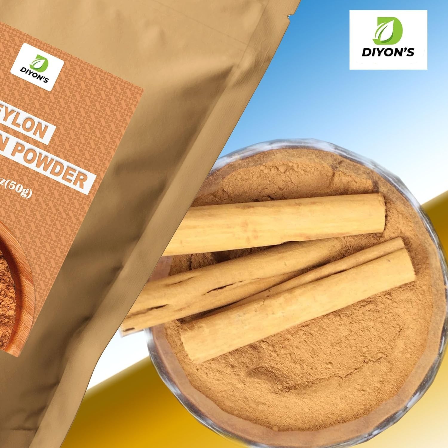 Ceylon Cinnamon Powder 1.7oz 50g grade 100% From Sri Lanka,Packed With resea…