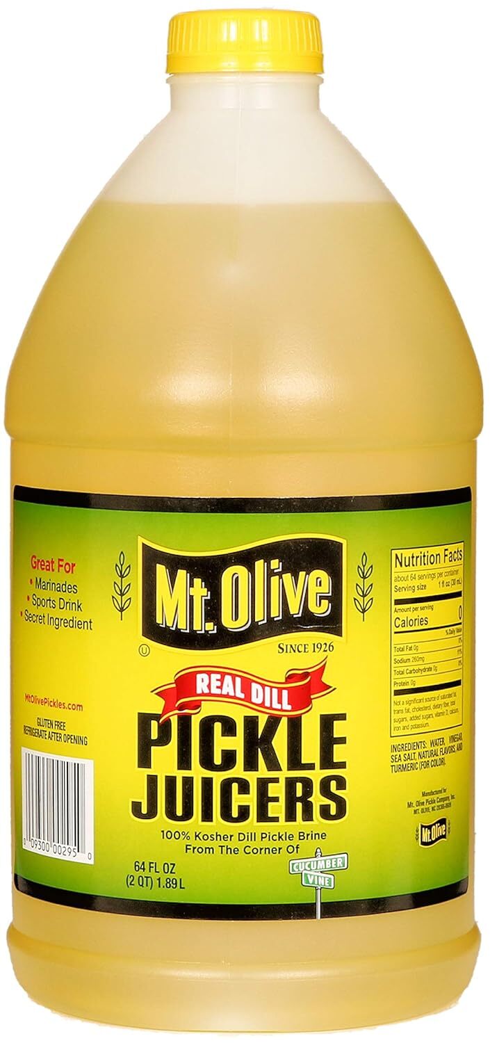 Jugo De Pepinillos 100 % Eneldo Kosher Salmuera De Pepinillos, Botella De 64…