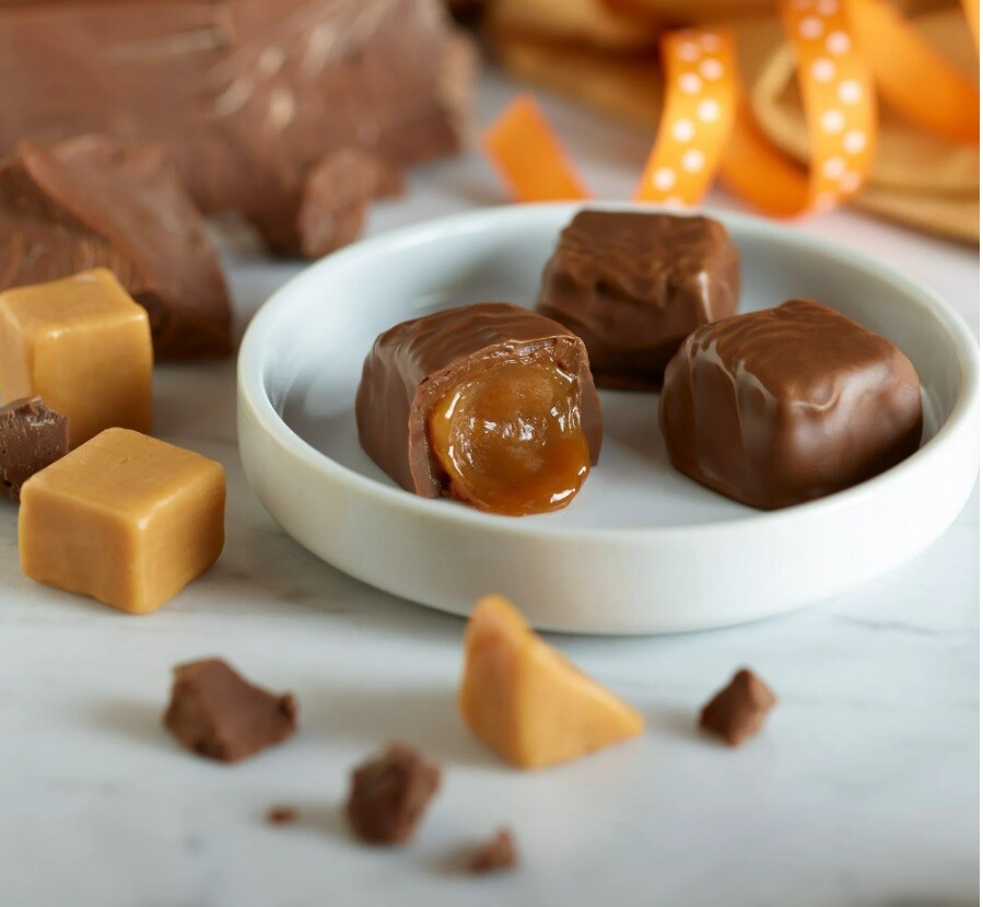 SUGAR FREE RUSSELL STOVER-HERSHEY’S CARAMEL CHOCOLATE CANDY BULK BAG VALUE PRICE