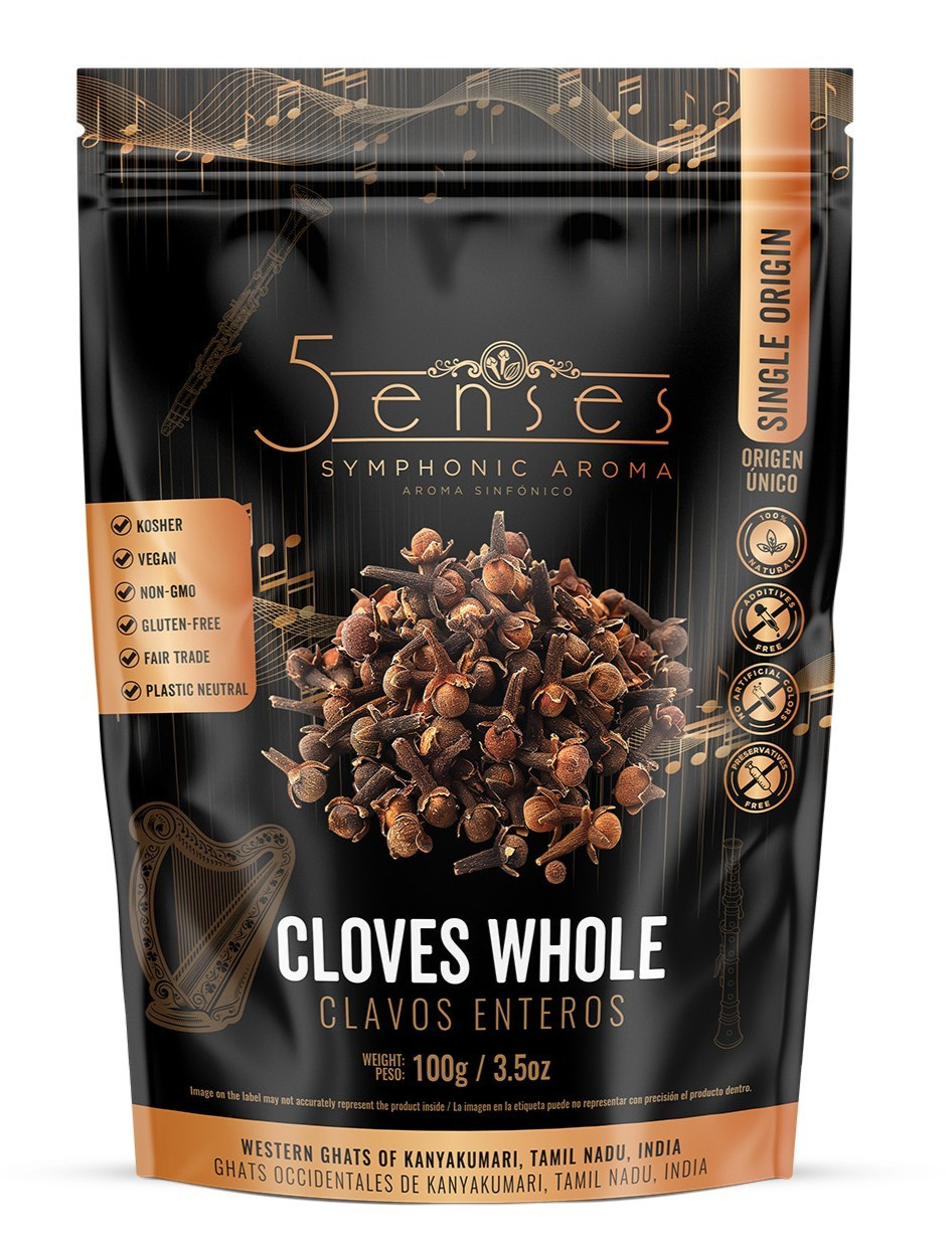 5Senses Whole Cloves | Clavos Enteros | Single Origin Non-GMO, Fairtrade