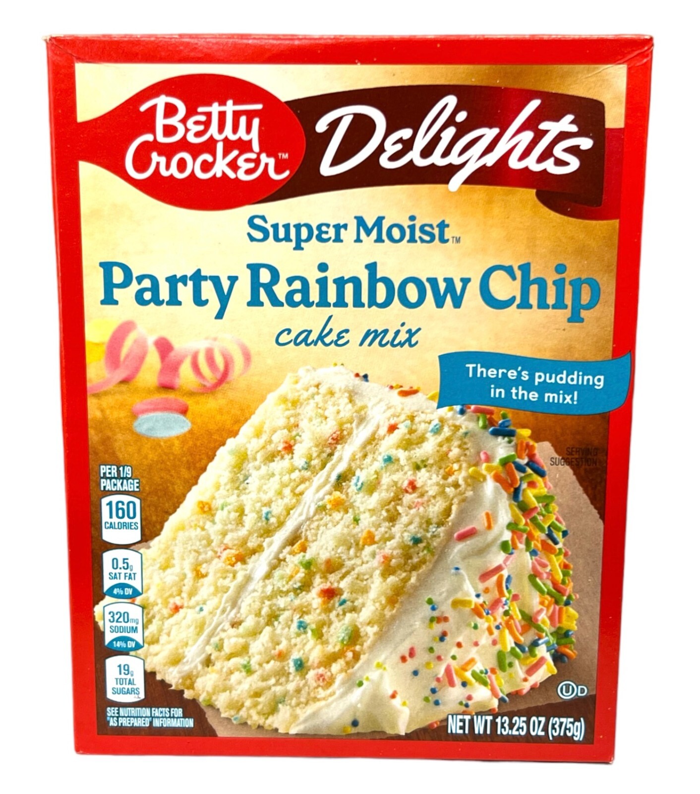 Betty Crocker Delights Super Moist Party Rainbow Chip Cake Mix 13.25 oz