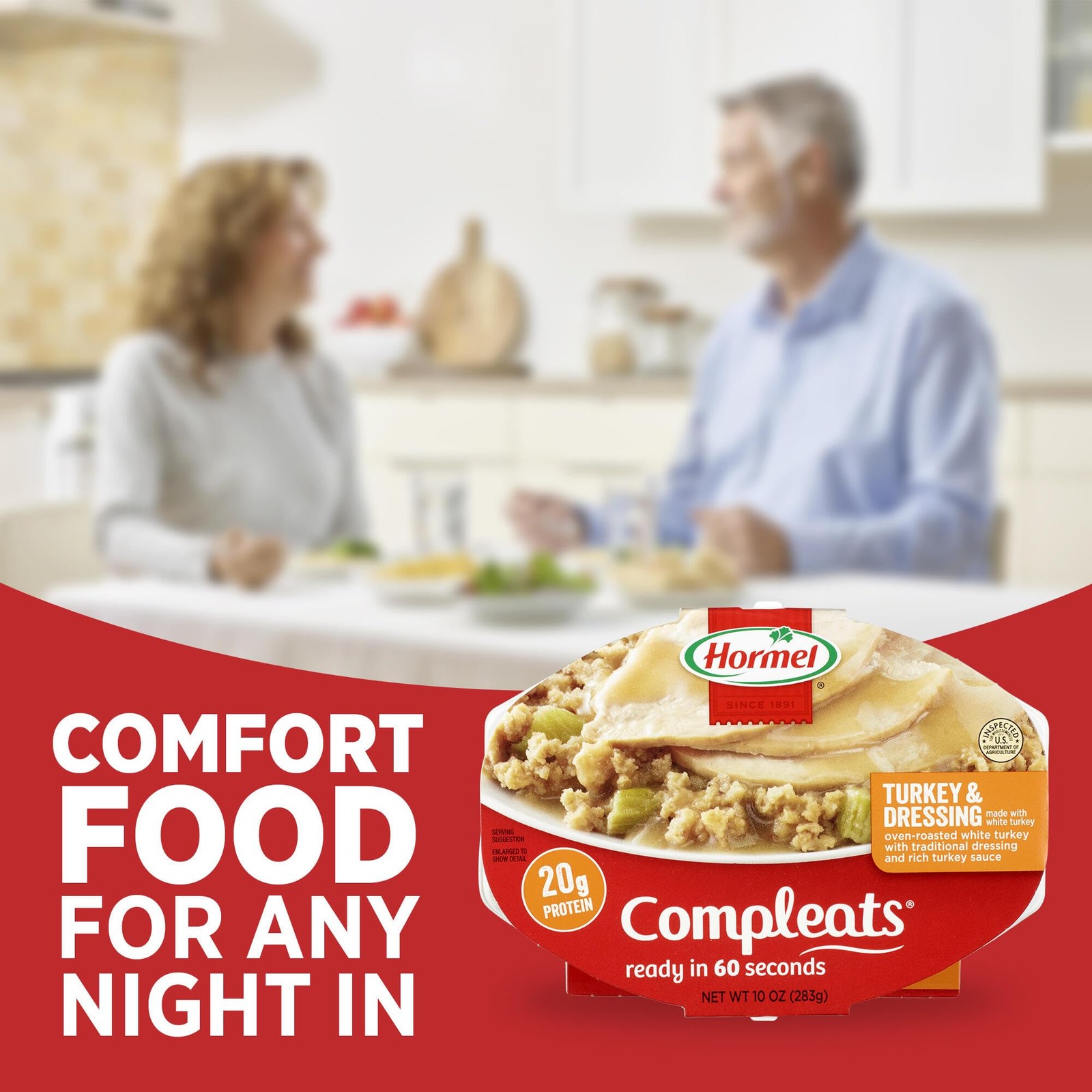 HORMEL COMPLEATS Turkey & Dressing Microwave Tray, 10 oz. (6 Pack)