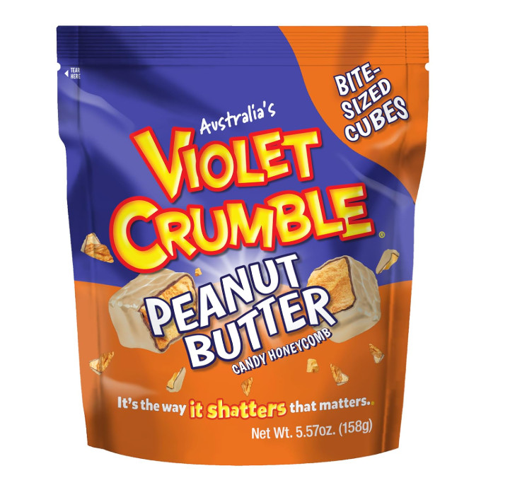 Violet Crumble Peanut Butter Chunks – Honeycomb Toffee 5.57oz 158g