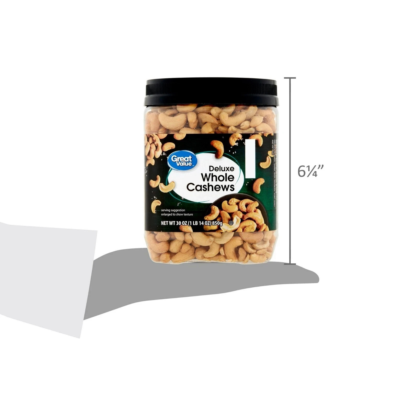 Great Value Deluxe Whole Cashews, 30 oz. (New)