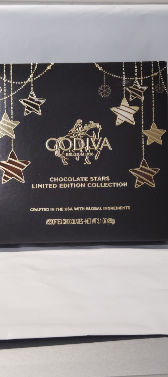 Godiva Holiday Stars Collection Gift Box Festive Star Shaped Chocolates BB 06/26