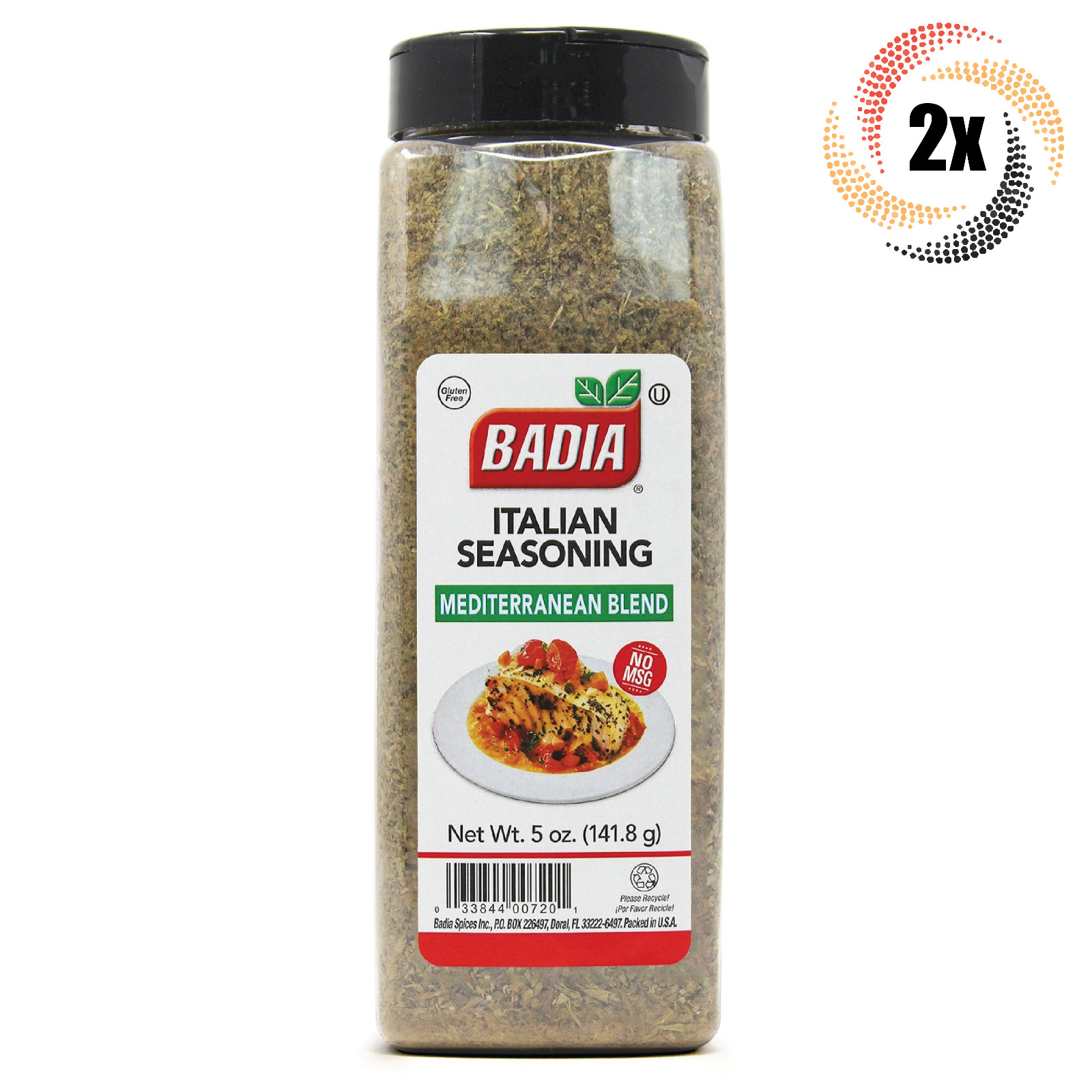 2x Pints Badia Italian Mediterranean Blend Seasoning | 5oz | Gluten Free!